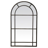 Global Gatherings Antique Bronze Medium Iron Arched Mirror