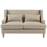 Global Gatherings Natural Bronte 2 Seater Upholstered Sofa