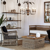 Global Gatherings Zena Palm Leaves Pendant Light