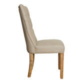 Global Gatherings Harvey Linen Dining Chair