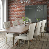 Global Gatherings Harvey Linen Dining Chair
