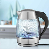 Chiswick Living 1.7L Kitchen Couture Slimline LED Glass Kettle