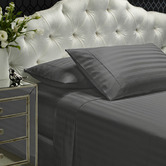 Chiswick Living Striped Damask 1200TC Cotton-Blend Sheet Set
