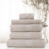 Chiswick Living 5 Piece Cloelia Cotton Bamboo Bathroom Towel Set