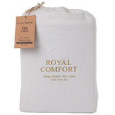 Chiswick Living White Aelia Cotton Quilt Cover Set