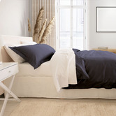 Chiswick Living Charcoal Balmain 1000TC Bamboo &amp; Cotton Quilt Cover Set