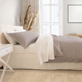 Chiswick Living Dove Balmain 1000TC Bamboo &amp; Cotton Quilt Cover Set