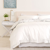 Chiswick Living White Balmain 1000TC Bamboo &amp; Cotton Quilt Cover Set