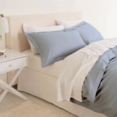 Chiswick Living Blue Fog Balmain 1000TC Bamboo &amp; Cotton Quilt Cover Set