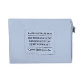 Chiswick Living Blue Fog Balmain 1000TC Bamboo &amp; Cotton Quilt Cover Set