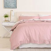 Chiswick Living Blush Balmain 1000TC Bamboo &amp; Cotton Quilt Cover Set