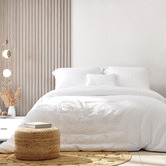 Chiswick Living White Jersey Cotton Quilt Cover Set