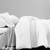 Chiswick Living White Jersey Cotton Quilt Cover Set