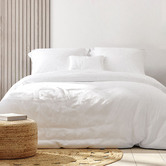 Chiswick Living White Jersey Cotton Quilt Cover Set