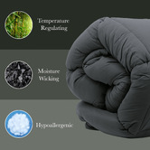 Chiswick Living Bamboo &amp; Charcoal Summer Quilt