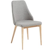 Linea Furniture Quilted Fabric Dining Chair