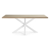 Linea Furniture Natural &amp; White Cacey Dining Table