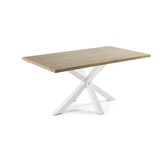 Linea Furniture Natural &amp; White Cacey Dining Table