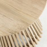 Linea Furniture Darla Round Teak Wood Side Table