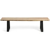 Linea Furniture Drava Acacia Wood &amp; Metal Bench