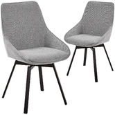 Linea Furniture Devin Swivel Dining Chairs