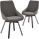 Linea Furniture Devin Swivel Dining Chairs