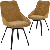 Linea Furniture Devin Swivel Dining Chairs