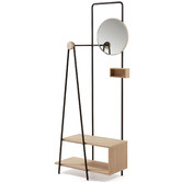 Linea Furniture Alexander Clothes Hall Stand with Shelves