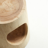 Linea Furniture Natural Cora Munger Wood Side Table