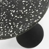 Linea Furniture Black Milano Terrazzo Side Table
