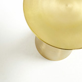 Linea Furniture Gold Settimo Metal Side Table