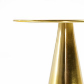 Linea Furniture Gold Settimo Metal Side Table