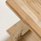 Linea Furniture Natural Jafar Recycled Teak Wood Bench