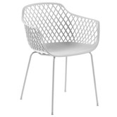 Linea Furniture Gertrude Metal &amp; Plastic Tub Dining Chairs