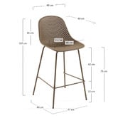 Linea Furniture 75cm Gertrude Outdoor Barstools