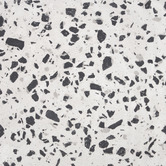 Linea Furniture White Janella Terrazzo Outdoor Side Table