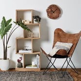 Linea Furniture Callie Teak Wood Shelving Unit