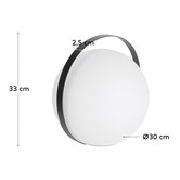 Linea Furniture Hurley Portable Ball Lamp
