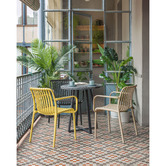Linea Furniture Tella Metal &amp; Terrazzo Dining Table