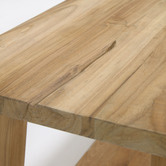 Linea Furniture Tamika Teak Wood Ottoman Bench