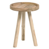 Linea Furniture Levison Teak Wood Side Table