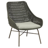Linea Furniture Alaina Metal &amp; Rope Armchair