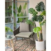 Linea Furniture Alaina Metal &amp; Rope Armchair