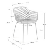 Linea Furniture Gertrude Metal &amp; Plastic Tub Dining Chairs