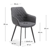 Linea Furniture Breman Faux Leather Dining Chair
