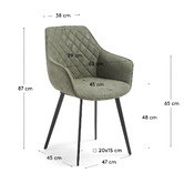 Linea Furniture Breman Faux Leather Dining Chair