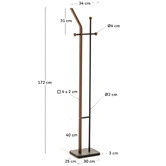 Linea Furniture Natural Palmira Coat Rack