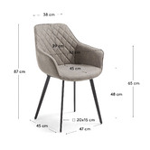 Linea Furniture Breman Faux Leather Dining Chair