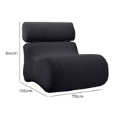 Linea Furniture Marsha Boucle Accent Chair