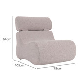 Linea Furniture Marsha Boucle Accent Chair